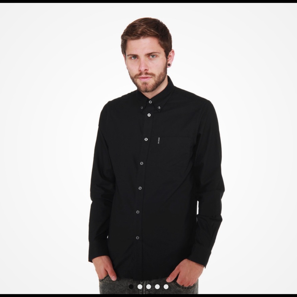 Ben Sherman Classic Oxford Shirt Jet Black